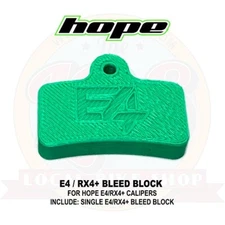 Hope E4 / RX4+ Brake Service Tool - Caliper Piston Bleed Block - Brand New