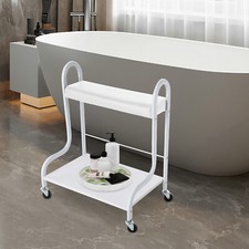 2-Layers Portable Foot Bath Trolley Manicure Beauty Salon Foot Bath Spa Cart