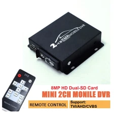 Car DVR Audio Video Recorder TVI 2CH Real-time Car DVR Video Recorder + Remote