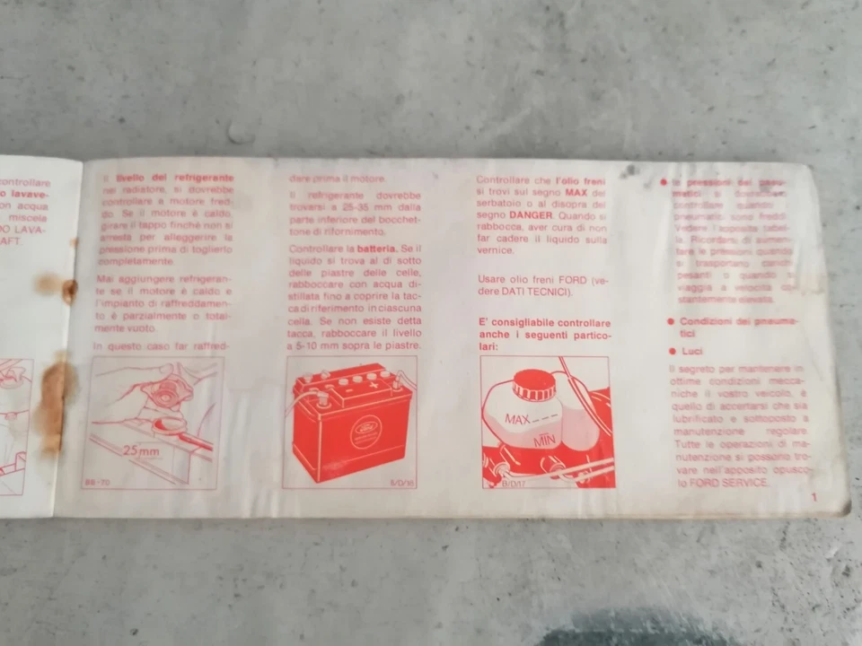 ford escort libretto libro manuale uso e manutenzione 1974 book owners livret - Immagine 2 di 4