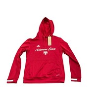 NWT Arkansas State Red Wolves Adidas Women's Pullover Hoodie Sweatshirt Small