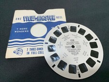 Sawyer's View-Master Reel 128 YELLOWSTONE NATIONAL PARK OLD FAITHFUL WYOMING