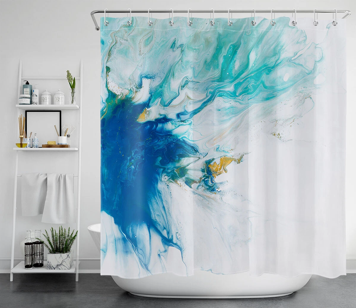 Abstract clearance shower curtain