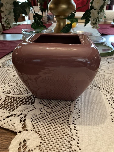 Vintage Haeger Vase/Flower pot Mauve # 4347