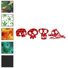 Skulls Bones Skeleton, Vinyl Decal Sticker, 40 Patterns  3 Sizes, 7087