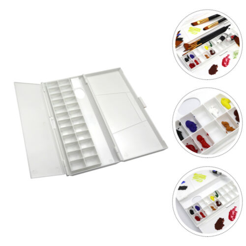  Paleta de accesorios de acuarela sartenes de color bandejas bandejas de pintura bandeja de color - Imagen 1 de 12