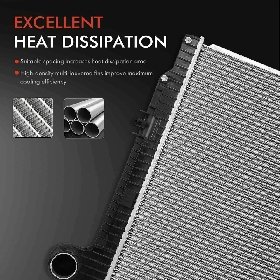 Radiador sin enfriador de aceite para Kenworth T660 Peterbilt 320 2008 2009 2010-2015 Foto 4 de 4