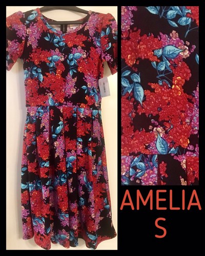 NWT LuLaRoe Amelia Dress ~ Red Floral 