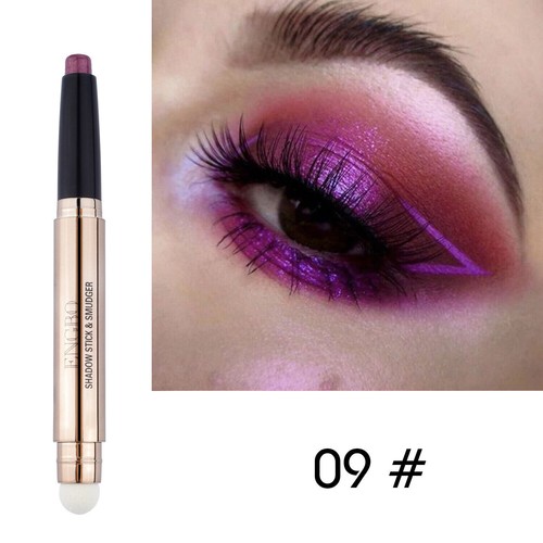 Eyeshadow Pen Cream Eye Shadow Pencil Shimmer Stick Makeup 18 Color Double-Head - Picture 22 of 29