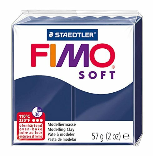 Staedtler 8020 Blocco di pasta modellabile Fimo, 59 gr, blu (windsorblau (35)) (