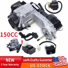 For 150CC 4-Stroke Complete Engine GY6 Scooter ATV Go Kart Motor CVT Long Case
