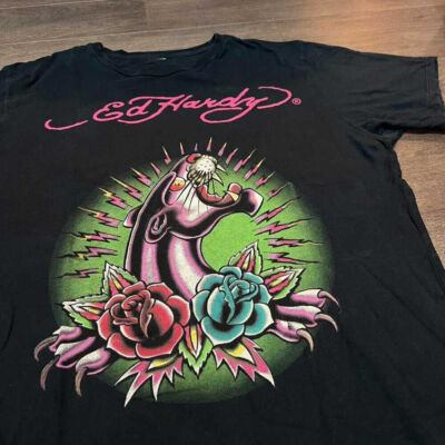 Vintage Classic Ed hardy panther Unisex Gift For Fan T-Shirt All Sizes