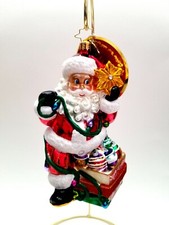 Christopher Radko - Shiny Brite Santa 1017577 Santa With Shiny Brite Collection