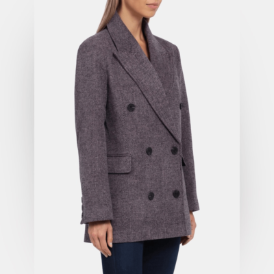 Avec Les Filles Coat Women's Small Tailored Double Breasted Blazer