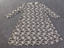 Loft Womens Dress Large Black lounge outlet stretch A-line long sleeve