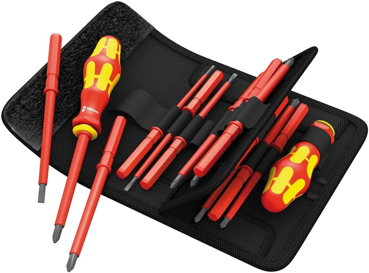 WERA Electrician VDE Changeable Blade Screwdriver Set 2 HANDLE