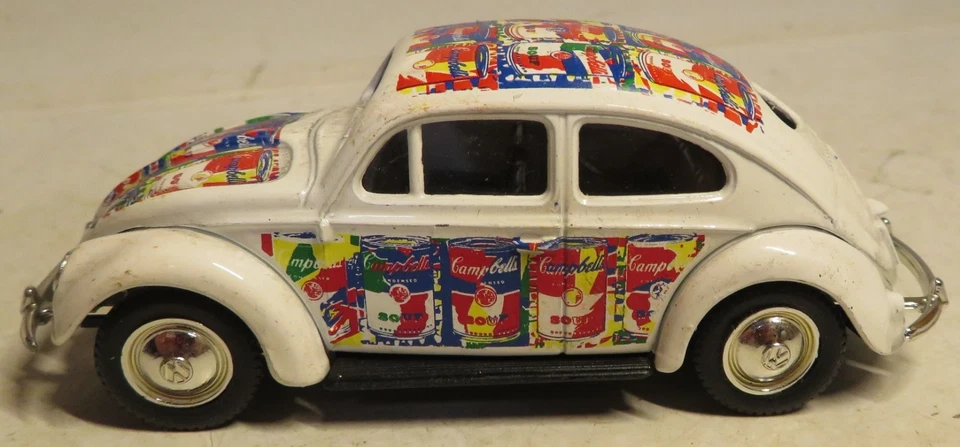 Lledo Promotional Model Campbell Soup Andy Warhol VW Bug Volkswagen Toy Car 3.75 - Image 2 of 4
