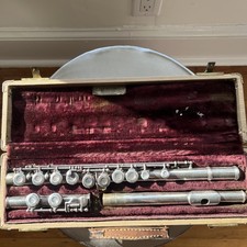 W.T. Armstrong Flute 104 W/Case Untested As-Is Good Condition See Photos