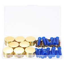 8Pcs Mirror Clips, Mirror Mounting Hardware with Screws & Anchors, Gold