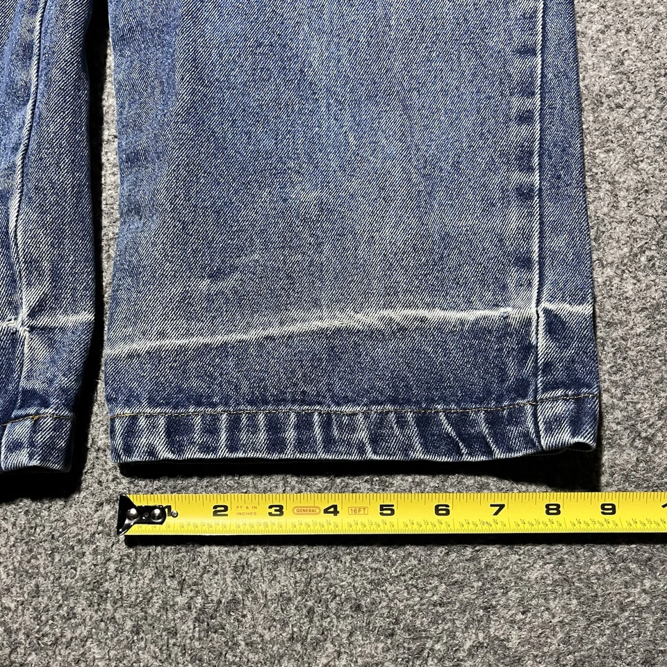 Vintage 90s Lugz Jeans Mens 38x32 Blue Denim Skate Grunge Distressed Cotton - Image 3 of 4