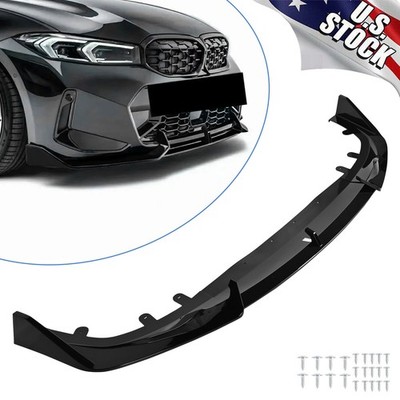 3pcs Front Bumper Lip For BMW 3 Series 320i 330i M340i G20 LCI M Sport 2023-2026