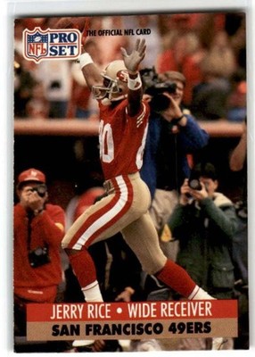 1991 Pro Set Jerry Rice San Francisco 49ers #654