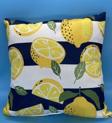 Hobby Lobby Lemon  Accent Pillow 16''x16'' Indoor Outdoor New with tag