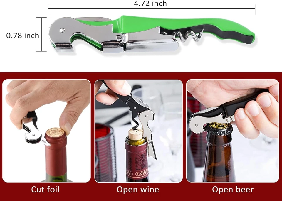 12-Piece Corkscrew Set Stainless Steel Folding Corkscrew - Image 2 of 4