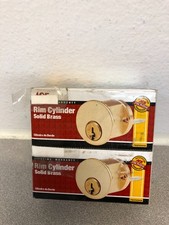 Bright Brass Rim Cylinder Keyed Alike 5406350 Y1 - 2 pack