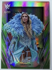 Charlotte Flair 2026 Topps Chrome WWE Wrestling Card #89 GREEN REFRACTOR /99