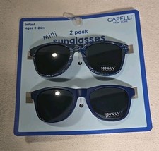 Capelli New York 2 pair Infant Ages O - 24 Mini Sunglasses Minio
