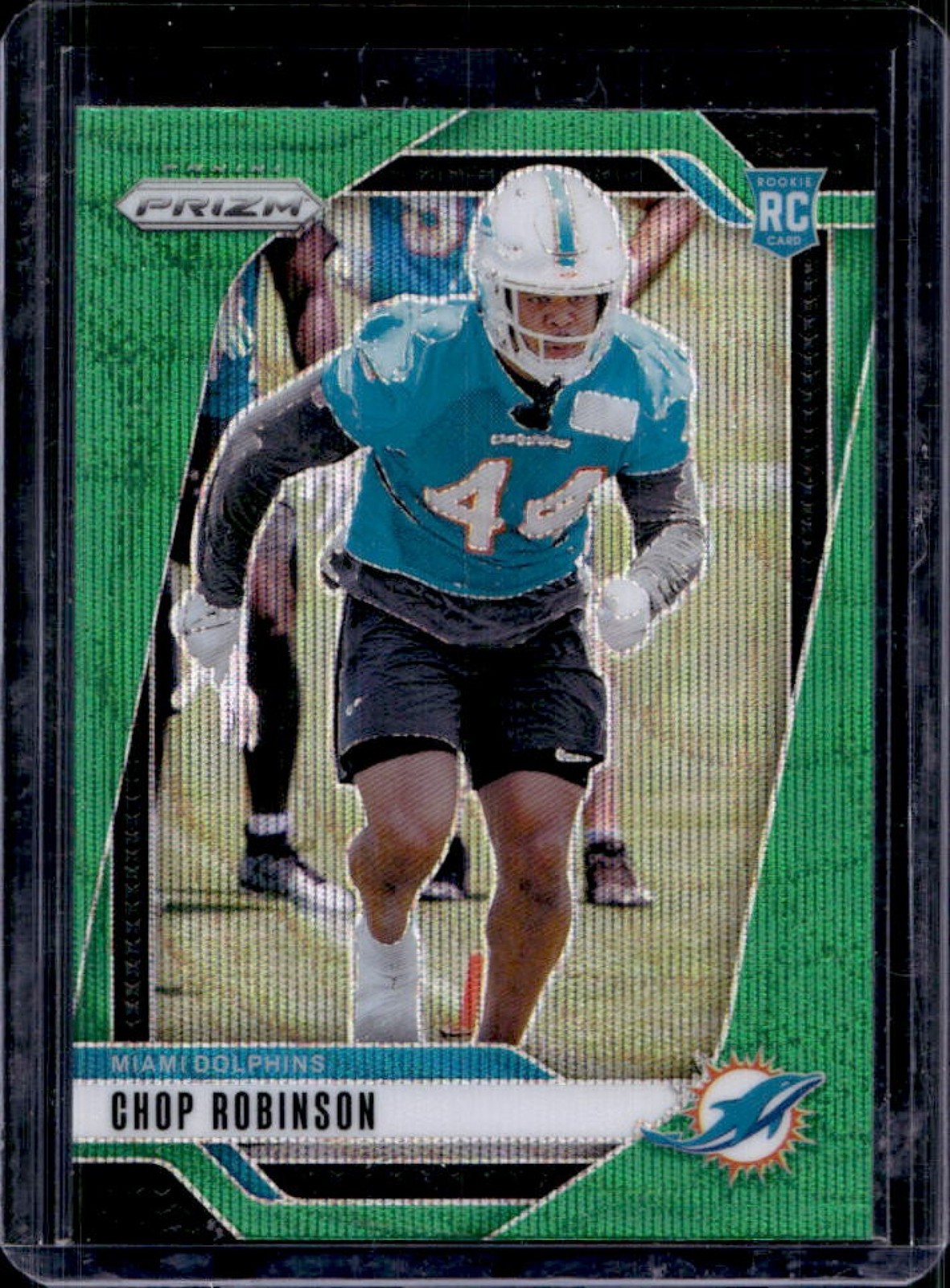 2024 Prizm Chop Robinson RC Green Wave Rookie #319 Dolphins