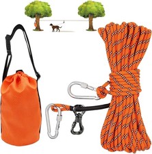 Dog Tie Out Cable for Cping, Portable Overhead Trolley System for