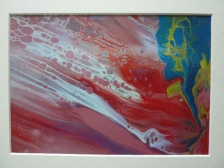 GERHARD RICHTER Hochpigmentierter Druck / Lackiert "Abstrakter Farbdruck" !!