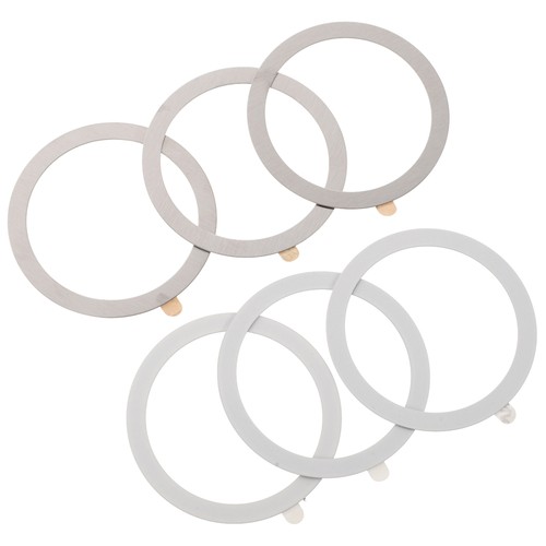 6 Pcs Magnetic Ring Mobile Phone Case Accessories Circle for Side Sticker Mount
