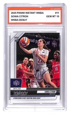 Sonia Citron 2025 Panini Instant WNBA Debut #11 Graded Gem Mint 10