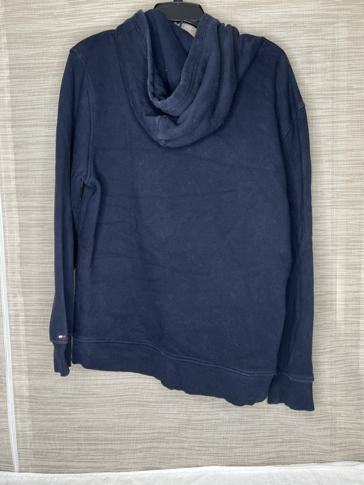 Vintage Tommy Hilfiger Black Hoodie Pullover Unisex Size Large image 3