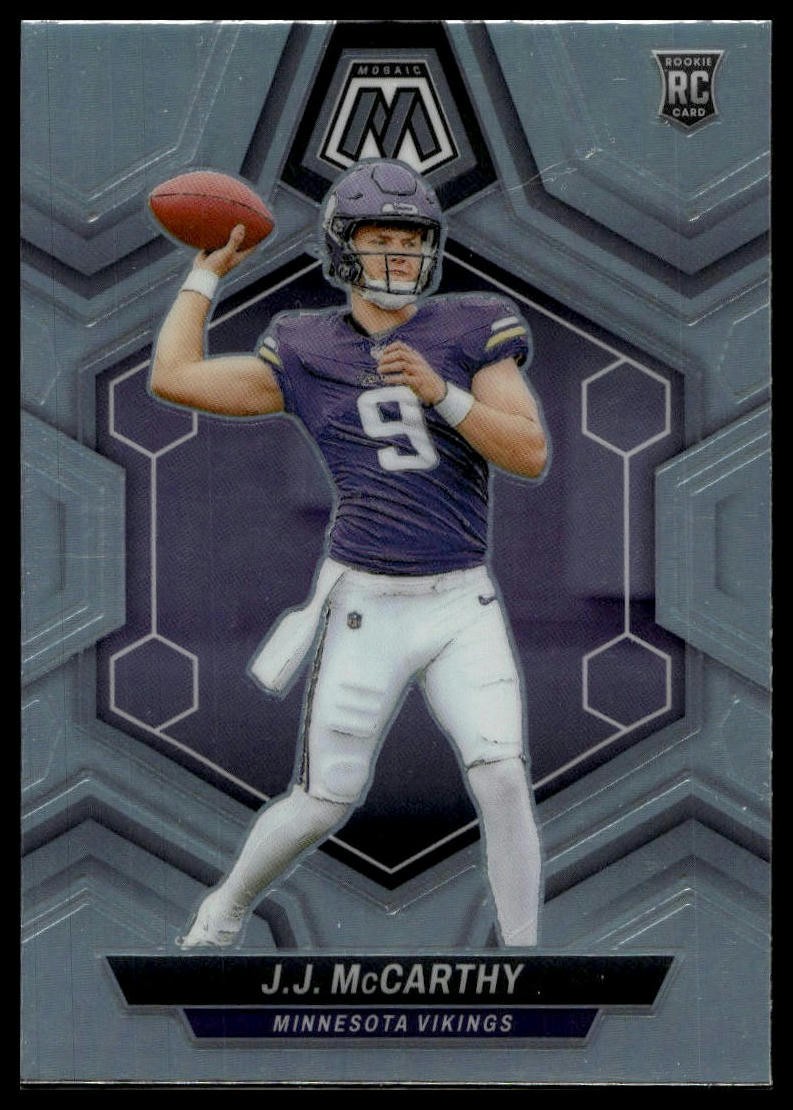 2024 Panini Mosaic #310 J.J. McCarthy Silver RC