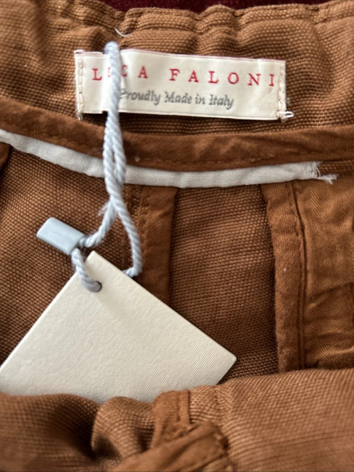 Pantalones Cortos Luca Faloni 'Panarea' Lino Talla 36 52IT NUEVOS CON ETIQUETAS Foto 4 de 4