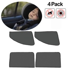 4Pcs Magnetic Car Side Rear Baby Window Sun Shade Breathable Mesh Cover Sunshade