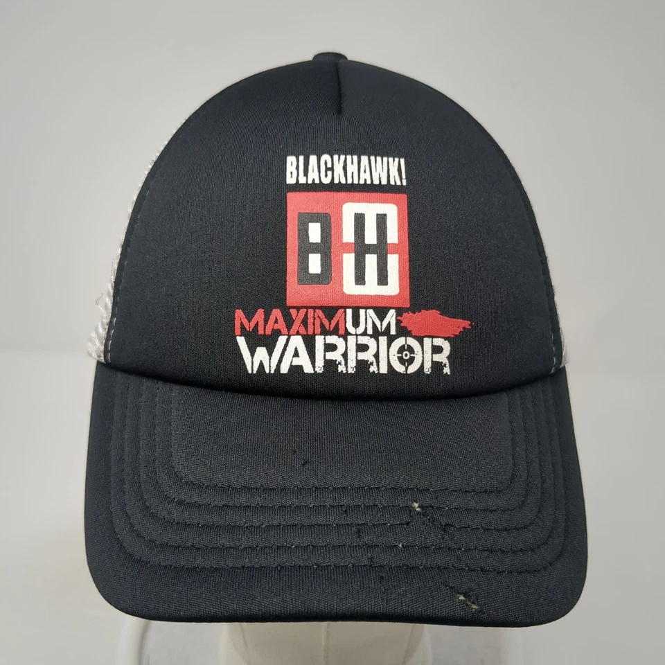 Blackhawk! Maximum Warrior Trucker Hat Black One Size Adjustable Mesh Back - Image 2 of 4