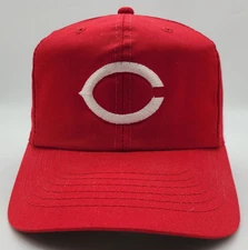 Vintage Cincinnati Reds Red Grosscap MMB Headwear Snapback Hat VTG Made In USA
