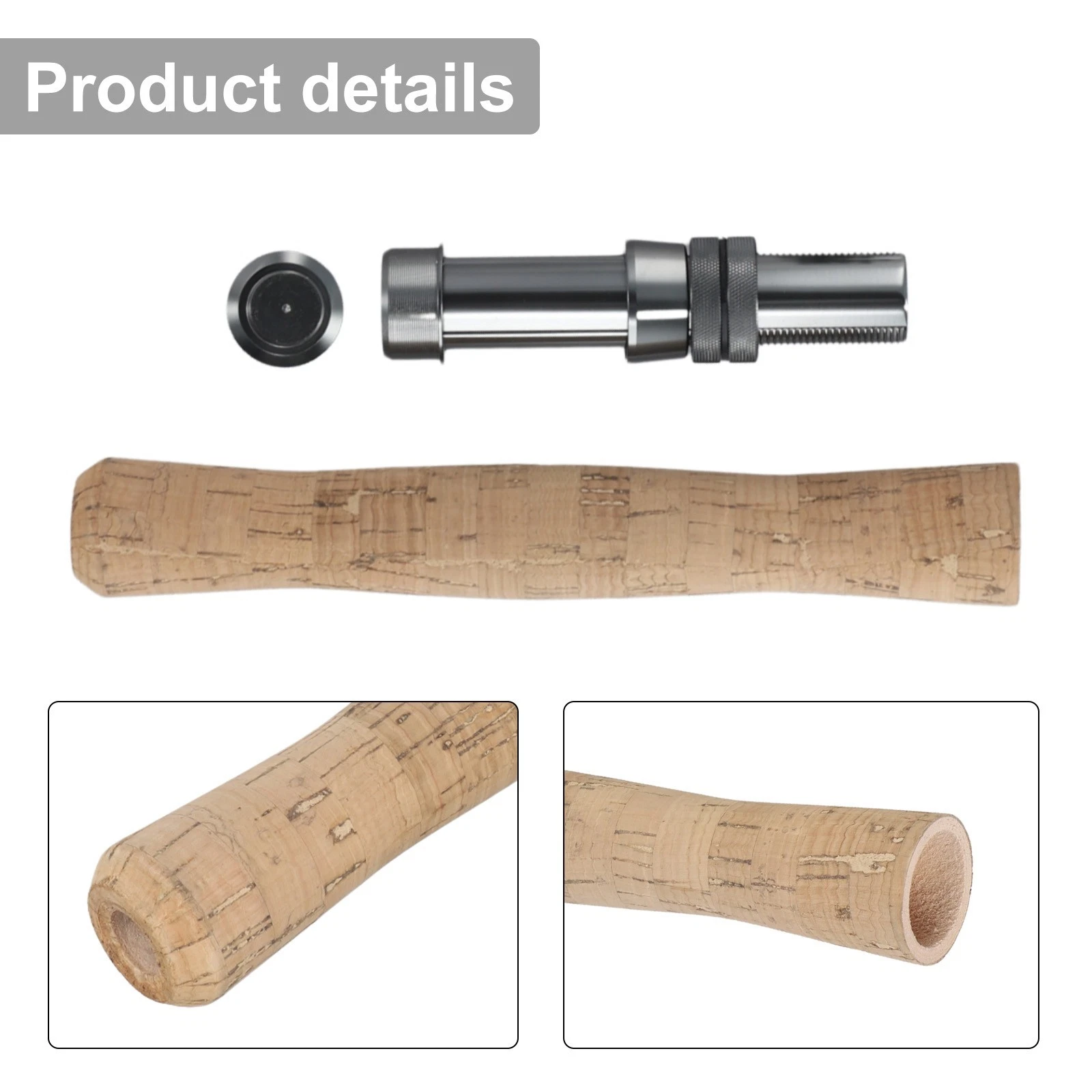 Complete Cork Handle Grip with Reel Seat for Fly Fishing Rod DIY Projects
