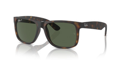 Ray-Ban Justin Matte Havana/Dark Green Polarized 54 mm Sunglasses RB4165 865/9A