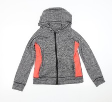 Womens UK Size M Preworn Grey Full Zip Hoodie