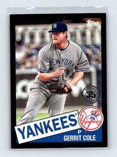 Gerrit Cole 2020 Topps #85TB-18 1985 35th Anniversary Black (Series Two) #/299