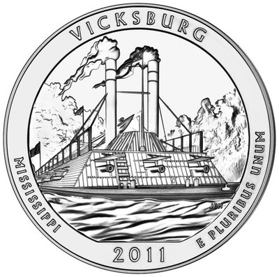 2011 D Vicksburg National Park ATB Quarter from OBW Roll