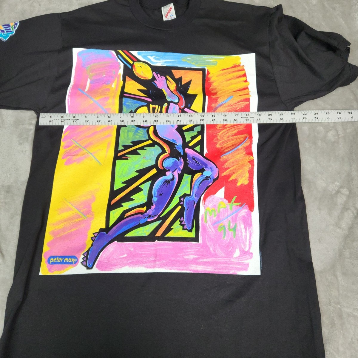 Vintage Peter Max Super Bowl XXVIII T-Shirt Men Size XL Made in 