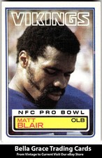 1983 Topps Matt Blair #98 Minnesota Vikings NFL Football
