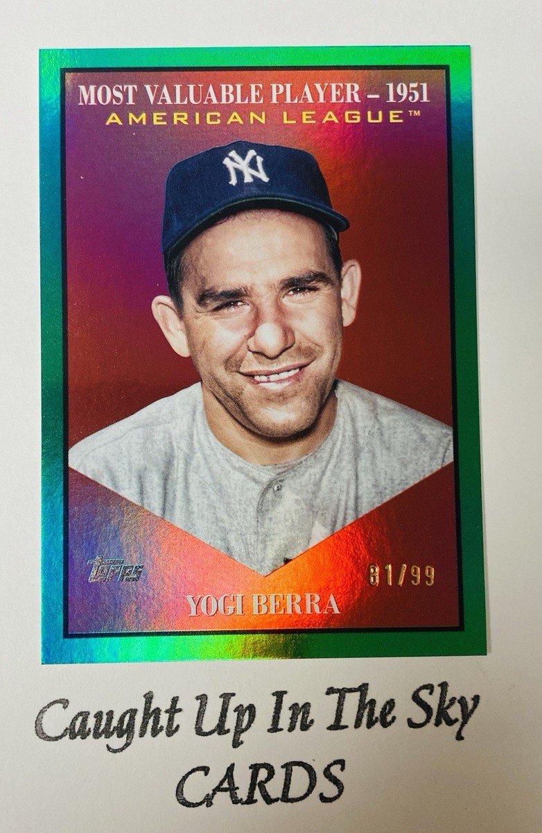 2025 Topps Update Yogi Berra “MVP” Green Foil #81/99 Yankees | eBay